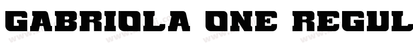 Gabriola One Regular字体转换
